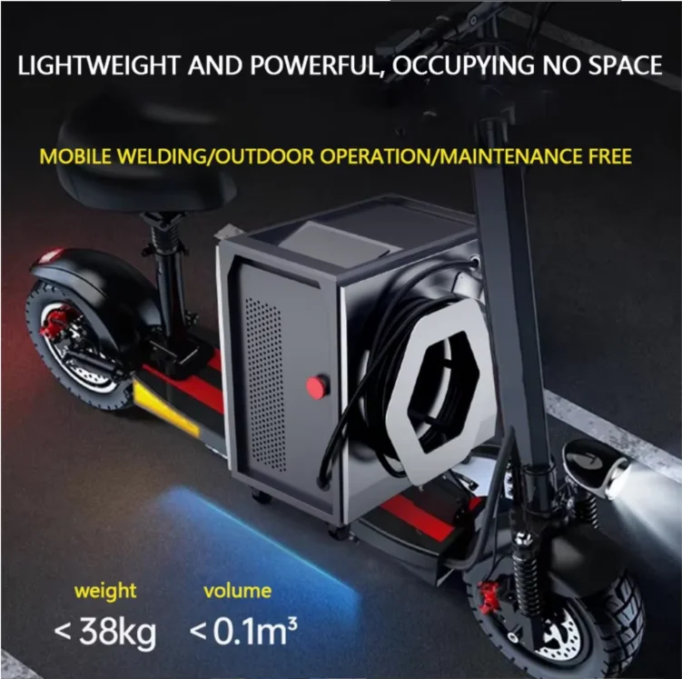 Portable 1000W-2000W Fiber Laser Welding Machine 4-in-1 for Metal Aluminum Stainless Steel Cutting & Welding