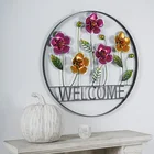 Metal Decorations China Professional Manufacture Metal Wall Decor Hanging Flower Wall Decorations For Home Hanging