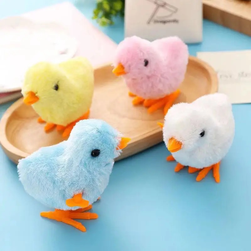 Cute Plush Wind Up Chicken Kids Educational Toy For Children Gifts Baby C0V5 