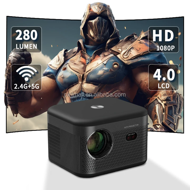 1080P 280ANSI Lumen Ultra 4K Pocket Portable Mobile Smart LED Mini Projector Home theater Android Full HD Videos projector