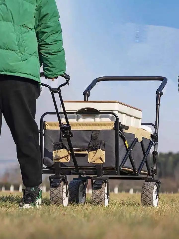 Outdoor camping folding trolley multifunctional multi-purpose trolley