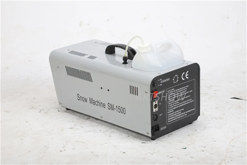 1500W Stage DJ Party Snow Flake Effect Maker Snow Machine with Wire Remote Snow Blower Maker Machine Remote Control
