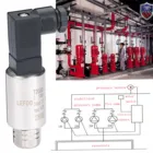 Air Pressure LEFOO IP67 2 3 Wired 4-20ma Air Compressor Pressure Sensor Water China Pressure Transmitter T2000