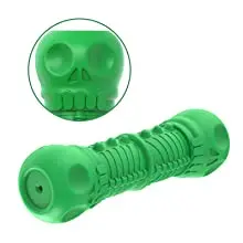 skull bone dog chew toy design green