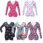 Custom Onesie Wholesale Custom Cheap Funny Tight Printed Polyester Long Sleeves Romper Onsies Adult Onesie