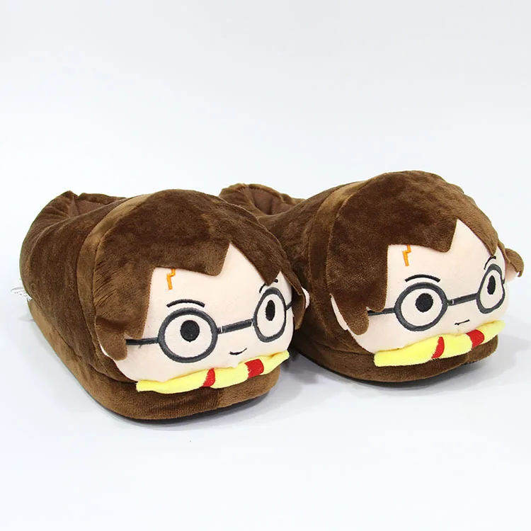 (Wholesale) New Movie Harry HP Plush Slippers, Harry Hp Indoor Slippers, Stuffed slipper for indoor
