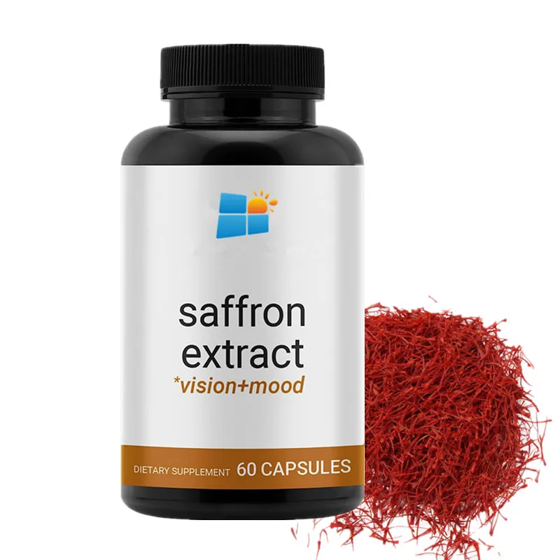 Oem/odm/obm Vegan Saffron Extract Capsules For Women And Men 88.5mg