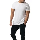Custom Graphic Plain White Breathable Sweat-wicking T Shirt Mens Bodybuilding Premium Thick Mens T Shirt