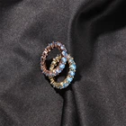Iced Diamond Ring Latest Design Iced Out 1 Row Tennis CZ Diamond Ring Rock Jewelry Custom Ring For Men