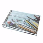 Manufacture Notebook Fashion A3 A4 Size Custom Print Hard Cover Paper Sketch Book Spiral Binding For School Supplier