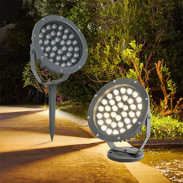 Fountain Warm white stainless steel waterproof landscape garden lawn spot projector IP65 outdoor landscape led flood light