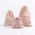 Gift Bags Gift Cotton Bags Wenzhou Christmas Gift Storage Pouch Canvas Cotton Mini Drawstring Bags