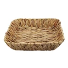 Wicker Handmade Twisted Wicker Baskets Weaving Tray Grass Storage Bins