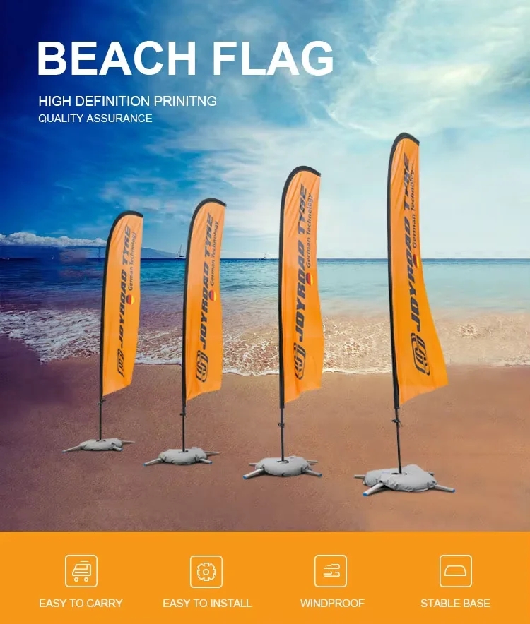 Wholesale Customized Feather Flag Banners Advertising Beach Flag for Outdoor Events H180ebc3d49964e958551fc3d2be85a17r