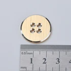 Button High Quality Round Gold Silver 24Mm 2 Holes Clothing Metal Jeans Button For Coat
