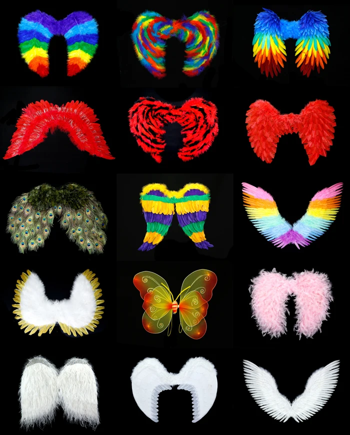 Big Feather Wings,Angel Feather Wings For Halloween Buy Feather Wings