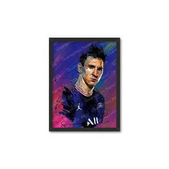 Wholesale and Custom ecofriendly 3D Flip Transition Changing Lenticular Hologram Messi Ronaldo Posters Anime Printing Frames