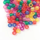 Hole Beads Top Quality Hot Sale Wholesale Mixed Colors Acrylic Loose Spacer Plastic Big Hole Round Beads Bracelet Beads