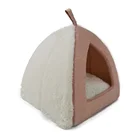 YangyangPet Amazon Hot Sale Linen Cat Tent Polyester Cat Bed Pet Cave Cat House With Foam