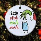 Christmas Family Sublimation Home Quarantine Personalized Christmas Decoration Christmas Ornaments In Bulk