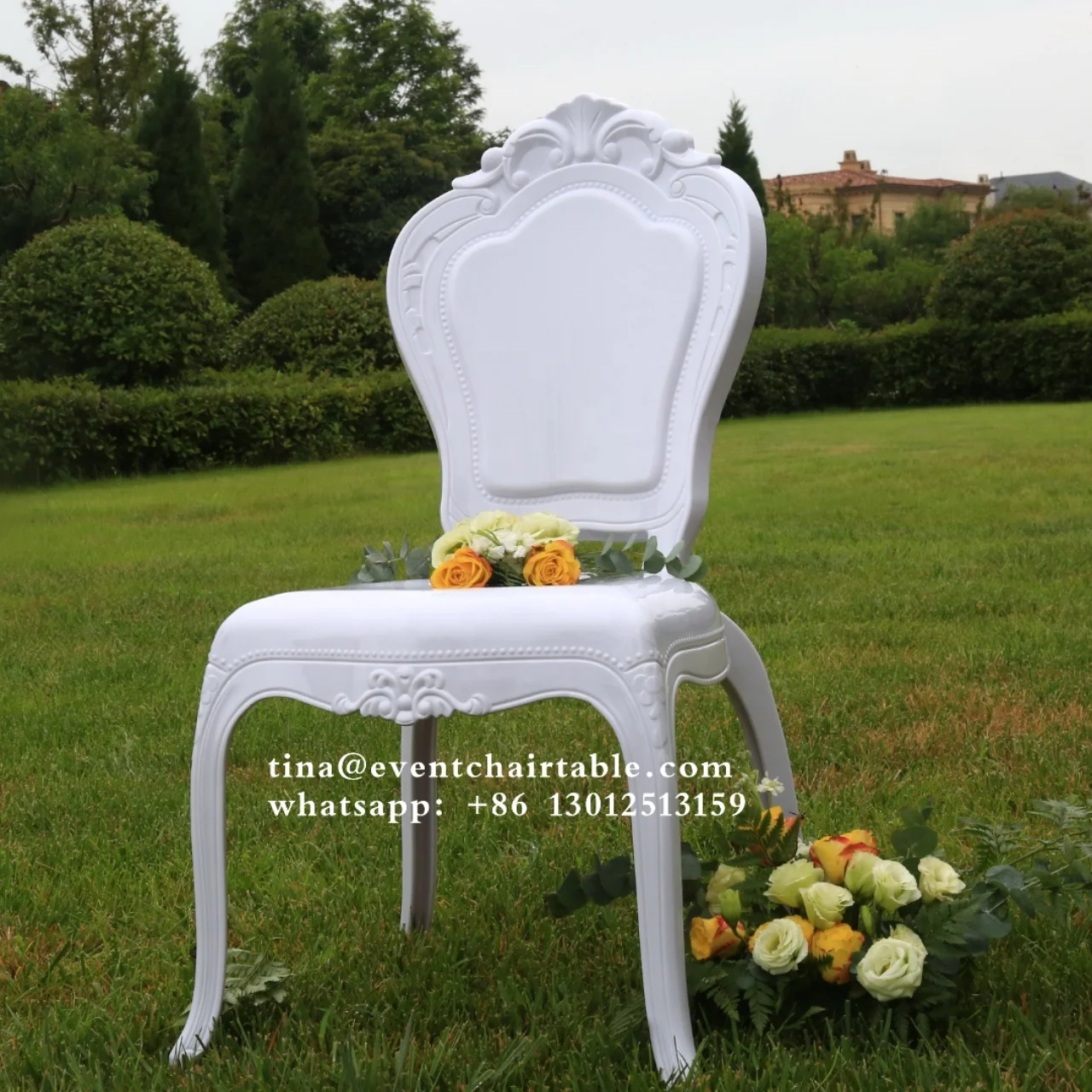 white princess chair