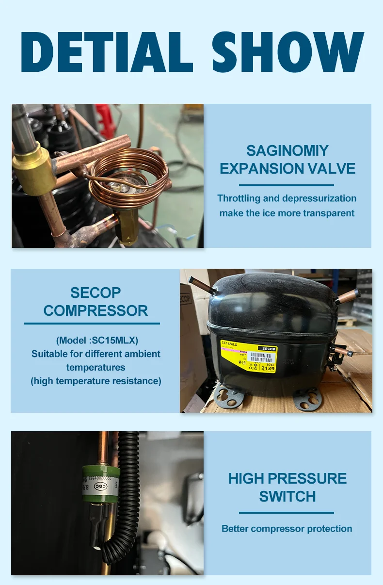 Ice Machines, R404A - detail 4
