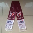 Football Scarf 2022 Cheap Qatar Football Fan Satin Scarf