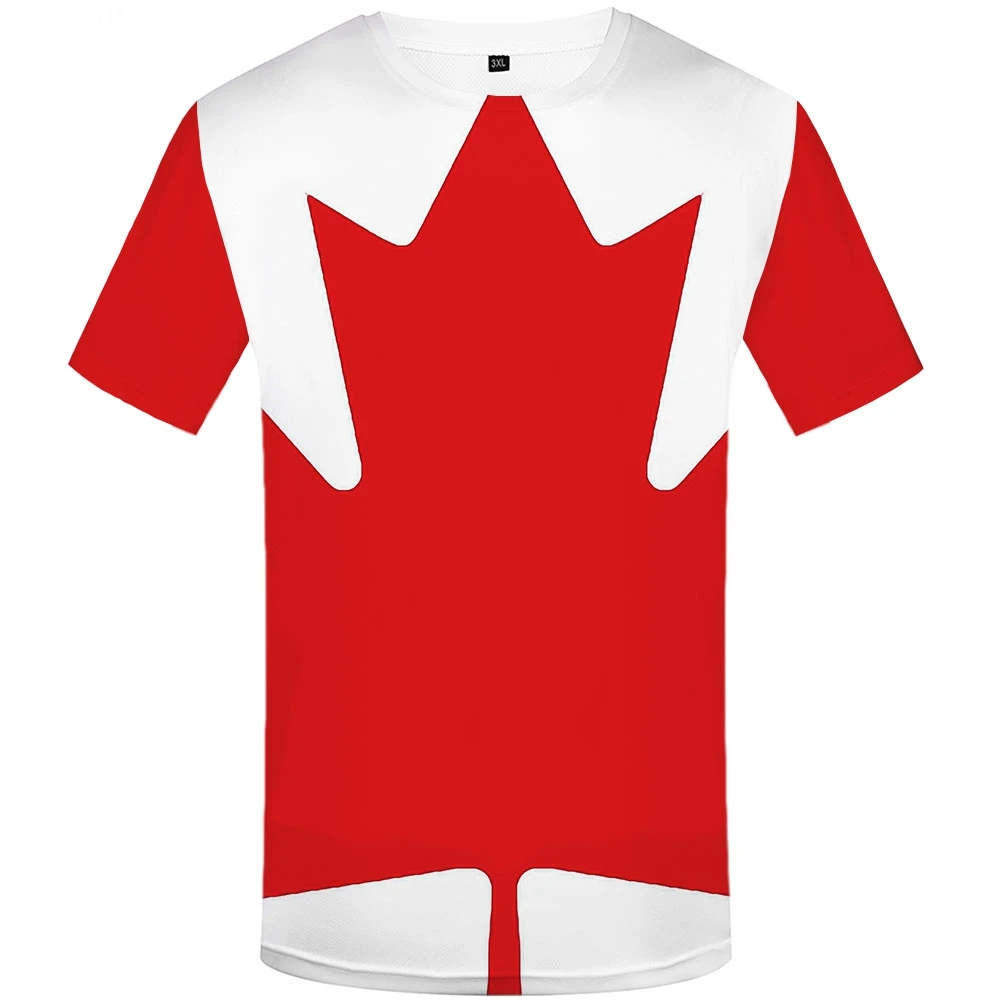 Funny T Shirts Maple Leaf T-shirt Men Canadian Flag Tshirts Casual Canada T- shirts 3d Red Anime Clothes Harajuku Tshirt Printed - Buy Funny T Shirts, Canadian Flag Tshirts,Tshirt Printed Product on 