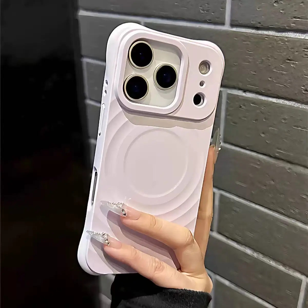 product laudtec full cover phone case new silicone minimalist magnetic style for iphone 16 pro 17 air-3