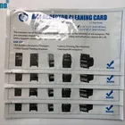 Card Flocked Cleaning Card Grid Diamond Style Disposable Bill Acceptor PVC Fabric Pre Saturated Flocked Cleaning Card