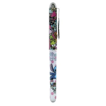 PROMOTIONAL PRICE CLEVER MULTI COLOR ABS INK METAL STATIONERY GIFT SCHOOL OFFICE DISNEY STITCH CLIP PEN BALLPOINT