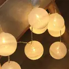 Battery Led Led Cotton Ball Light Top Quality Battery Operated Warm White 20 LED Cotton Ball Lights