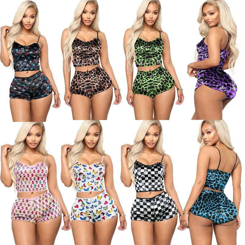 Wholesale Summer Lounge Wear Women 2pc 