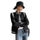 Jacket Factory Design Wholesale Long Sleeves Blank Women Baseball Jacket Sport Wear Varsity Jacket