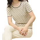 Knit Plus Size Women Sweater Kintted Wear New Fashion Summer Knit Plus Size Sweaters Short Sleeves