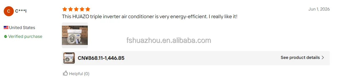 Triple Inverter Air Conditioner, LGS, HUAZOS, 12000btu, 1.5HP - detail 2