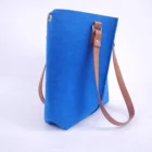 Handbag Custom Printed Logo Women Tote Bag Wool Felt Ladies Handbag Shopping Shoulder Bag