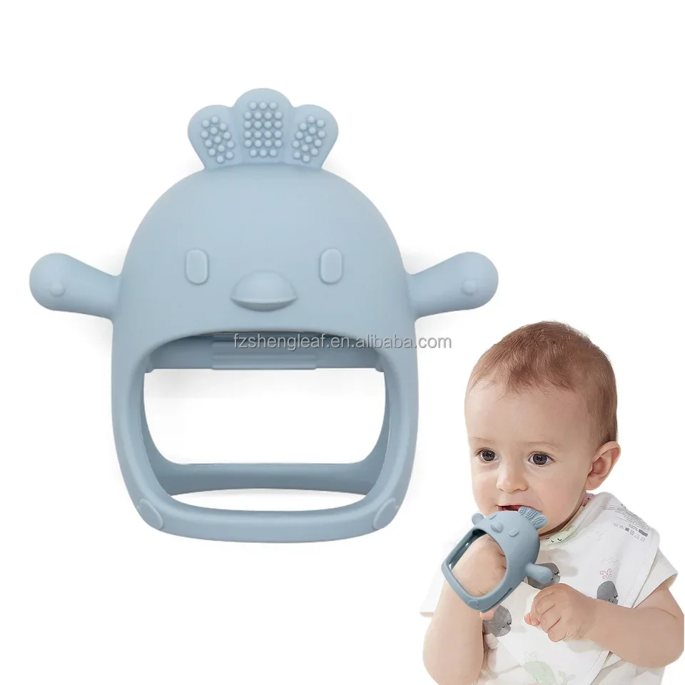 product bpa free custom anti eating unisex newborn teether gloves soft food grade silicone pacifier kids teething care coods toy-5