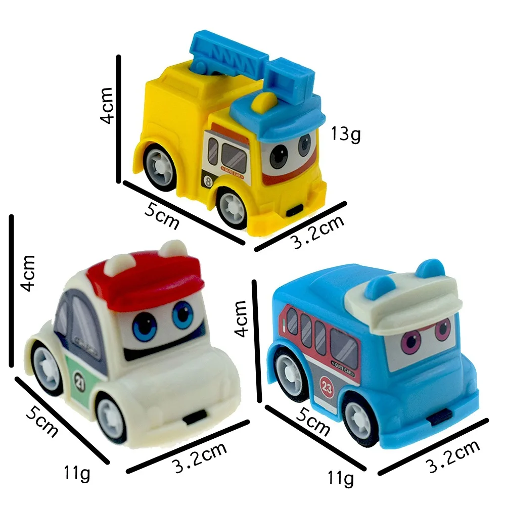 Kids Pull-back Mini Racing Car Small Plastic Model Car Mini Pull-Back Vehicles for Classroom Prizes, Party Favors
