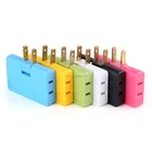Converter 3 Way Wall Outlet Extender Rotatable Socket Converter 180 Degree 3 In 1 Wall Plug Swival US Plug
