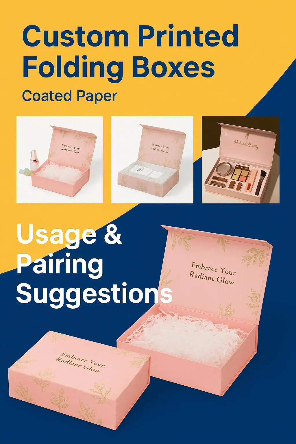Eco Friendly Recycled Art Paper Gift Box for Beauty Product Skincare Packaging Carton - detail 10