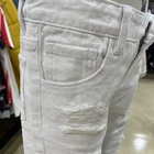 Boy's Pants Wholesale Custom Children Trousers White Ripped Denim Boy's Clothes Distressed Pants Kids Jeans