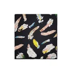 Silk Scarf Fashion Style Customized Logo Silk Feeling Satin Square Scarf Bandana