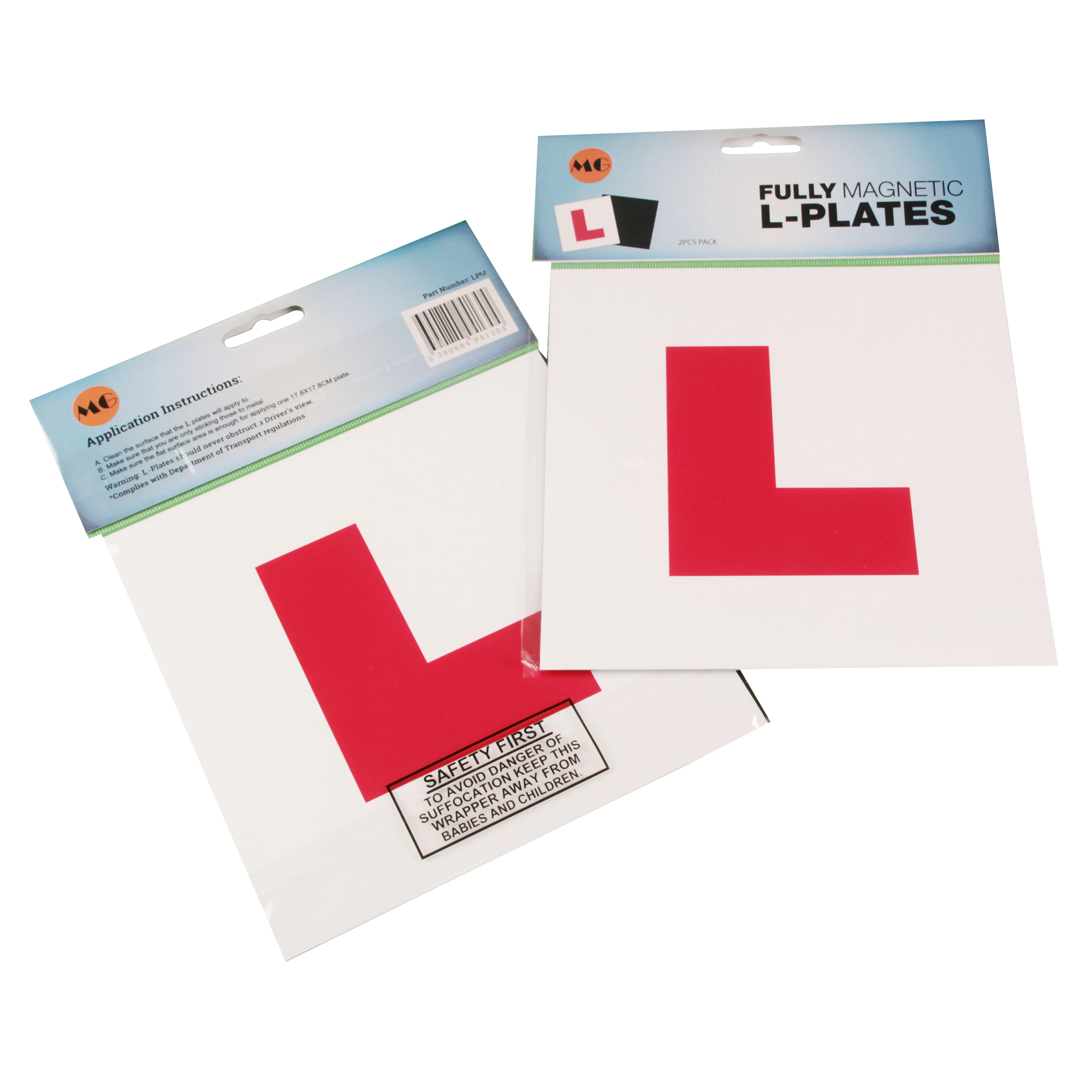 Driver Under Instruction Magnetic Sign Red 