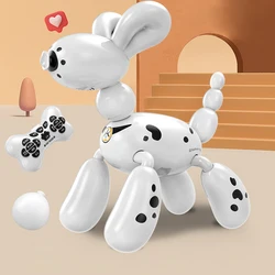 SOLI 2.4G Intelligent Remote Control Stunt Robot Balloon RC Dog Robot Programmable Voice Control Dog RC Robot Toy