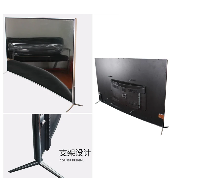 49 inch 4k television led android curved display screen 