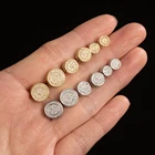 Alloy Zircon Earrings Double Round Copper Alloy Zircon Hip Hop Stud Earrings Luxury Fashion Style Unisex Earrings