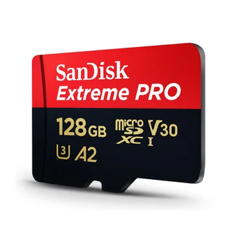 SanDisk Extreme Pro 170MB/s Memory Card 32GB 64GB 128GB 256GB Micro SD Card A2 C10 U3 V30 SDXC UHS-I TF Card With Adapter