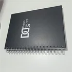 Cover Planner Black Board Cover Logo Printing Wire Binding 1 Subject Spiral Bound Notebook Journal Planner