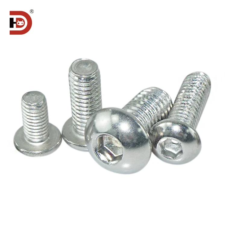 Aluminum Profile Fastening Accessories, Stainless Steel Half Round Head Hexagon Socket Bolt M5M6M8 Bolt M5-M6-M8 Screw details